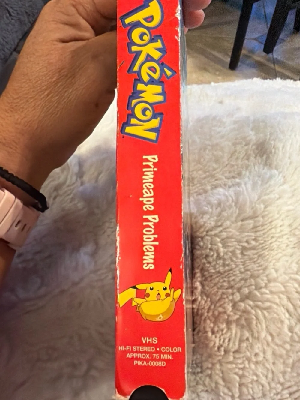 Primeape Problems VHS Cover — Red, Blue, Yellow Artwork